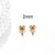 1 Pair Simple Style Geometric Metal Plating Ear Studs