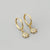 1 Pair Simple Style Geometric Plating Copper Drop Earrings