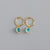 1 Pair Simple Style Geometric Plating Copper Drop Earrings