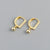 1 Pair Simple Style Geometric Plating Copper Drop Earrings