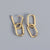 1 Pair Simple Style Geometric Plating Copper Drop Earrings