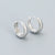 1 Pair Simple Style Geometric Plating Sterling Silver Earrings