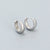 1 Pair Simple Style Geometric Plating Sterling Silver Earrings