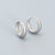 1 Pair Simple Style Geometric Plating Sterling Silver Earrings