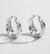 1 Pair Simple Style Geometric Stainless Steel Metal Hoop Earrings