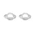 1 Pair Simple Style Geometric Sterling Silver Plating Ear Studs