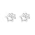 1 Pair Simple Style Geometric Sterling Silver Plating Ear Studs