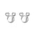 1 Pair Simple Style Geometric Sterling Silver Plating Ear Studs