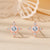 1 Pair Simple Style Heart Shape Flower Inlay Sterling Silver Zircon Ear Studs