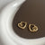 1 Pair Simple Style Heart Shape Plating Copper Hoop Earrings