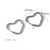 1 Pair Simple Style Heart Shape Plating Stainless Steel 18k Gold Plated Earrings