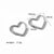 1 Pair Simple Style Heart Shape Plating Stainless Steel 18k Gold Plated Earrings