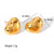 1 Pair Simple Style Heart Shape Plating Stainless Steel Drop Earrings Ear Studs