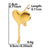 1 Pair Simple Style Heart Shape Plating Stainless Steel Ear Studs