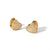 1 Pair Simple Style Heart Shape Polishing Plating Stainless Steel 18k Gold Plated Ear Studs