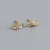 1 Pair Simple Style Infinity Sterling Silver Hollow Out Inlay Rhinestones Ear Studs