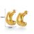 1 Pair Simple Style Irregular Water Droplets Plating Stainless Steel 18k Gold Plated Earrings