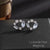 1 Pair Simple Style Leaf Moon Heart Shape Inlay Copper Zircon Drop Earrings Ear Studs