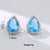 1 Pair Simple Style Leaf Moon Heart Shape Inlay Copper Zircon Drop Earrings Ear Studs