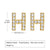 1 Pair Simple Style Letter Inlay Copper Zircon Gold Plated Ear Studs