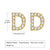 1 Pair Simple Style Letter Inlay Copper Zircon Gold Plated Ear Studs