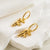 1 Pair Simple Style Letter Plating Stainless Steel 18k Gold Plated Ear Clip