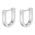 1 Pair Simple Style Oval Plating Stainless Steel Earrings