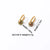 1 Pair Simple Style Oval Plating Stainless Steel Gold Plated Earrings