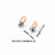 1 Pair Simple Style Oval Plating Stainless Steel Gold Plated Earrings