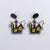 1 Pair Simple Style Pumpkin Printing Arylic Drop Earrings