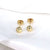 1 Pair Simple Style Round Plating Copper Gold Plated Ear Studs