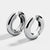 1 Pair Simple Style Round Plating Stainless Steel 18k Gold Plated Hoop Earrings