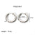 1 Pair Simple Style Round Plating Stainless Steel 18k Gold Plated Hoop Earrings