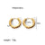 1 Pair Simple Style Round Plating Stainless Steel 18k Gold Plated Hoop Earrings