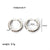 1 Pair Simple Style Round Plating Stainless Steel 18k Gold Plated Hoop Earrings