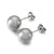 1 Pair Simple Style Round Plating Stainless Steel Ear Studs