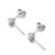 1 Pair Simple Style Round Plating Stainless Steel Ear Studs