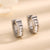 1 Pair Simple Style Round Polishing Plating Inlay Titanium Steel Artificial Gemstones 18k Gold Plated Earrings