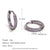 1 Pair Simple Style Round Solid Color Plating Inlay Stainless Steel Zircon 18k Gold Plated Hoop Earrings