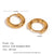 1 Pair Simple Style Round Solid Color Plating Inlay Stainless Steel Zircon 18k Gold Plated Hoop Earrings