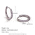 1 Pair Simple Style Round Solid Color Plating Inlay Stainless Steel Zircon 18k Gold Plated Hoop Earrings