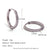 1 Pair Simple Style Round Solid Color Plating Inlay Stainless Steel Zircon 18k Gold Plated Hoop Earrings