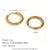 1 Pair Simple Style Round Solid Color Plating Inlay Stainless Steel Zircon 18k Gold Plated Hoop Earrings