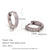 1 Pair Simple Style Round Solid Color Plating Inlay Stainless Steel Zircon 18k Gold Plated Hoop Earrings