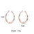 1 Pair Simple Style Round Solid Color Stainless Steel Earrings