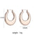 1 Pair Simple Style Round Solid Color Stainless Steel Earrings