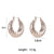 1 Pair Simple Style Round Solid Color Stainless Steel Earrings