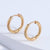 1 Pair Simple Style Round Stainless Steel Hoop Earrings