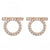 1 Pair Simple Style Round Stainless Steel Inlay Zircon Ear Studs