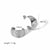 1 Pair Simple Style Semicircle Circle Polishing Plating Metal Stainless Steel 18k Gold Plated Earrings